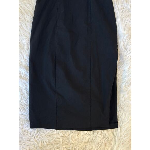 BHLDN Victoria Bow Halter Cutout Midi Dress Open Back Retro Formal Black Tie - Picture 7 of 13